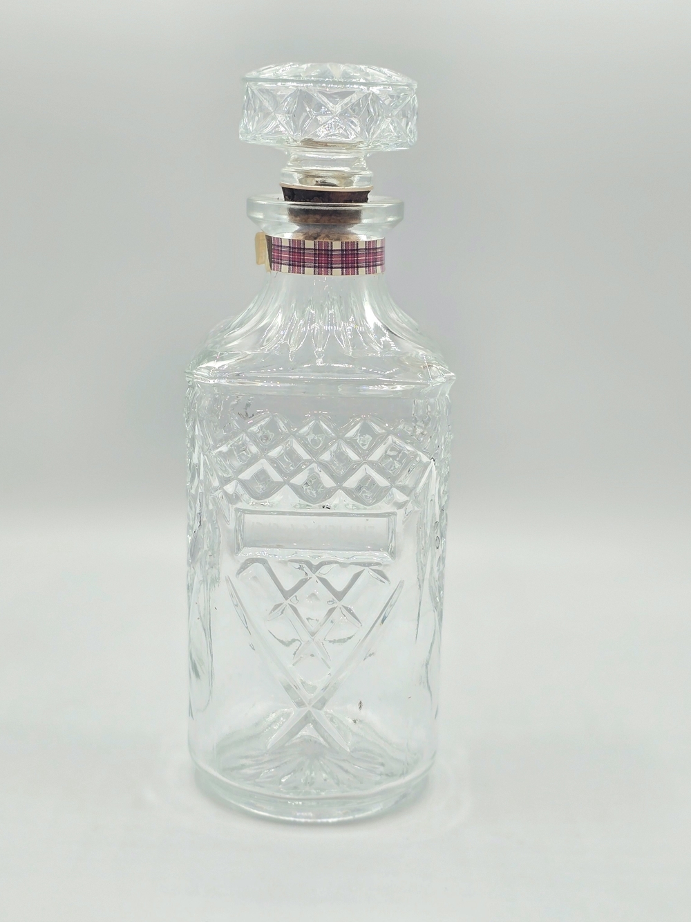 Vintage Drambuie Glass Decanter with Stopper - Clear